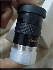 1.25-inch Red Letter 25mm Eyepiece Large Lens Multilayer Wide-Band Green Film Eyepiece