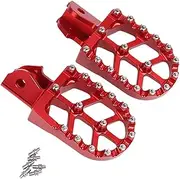 Motorcycle Footpegs Foot For Sur-Ron Surron Light Bee S X Motorcycle Accessories Footrest Footpegs Foot Pegs Rests (Color : Red)