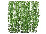 DearHouse 84 Feet 12 Strands Artificial Ivy Leaf Plants Vine Hanging Garland Fak