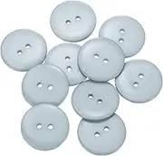 sourcing map 10pcs Resin Sewing Button, 30mm (1 3/16-inch) 2 Holes Round Craft Decorative Buttons for Coat, Clothes Holiday Decoration, Gray