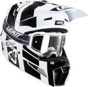 Leatt 3.5 S24, motocross helmet , color: Black/White , size: XL