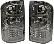 Compatible With Nissan Patrol Y61 1997 1998 1999 2000 2001 2002 2003 2004 LED Rear Tail Light Car Accessories(Smoke Cover)