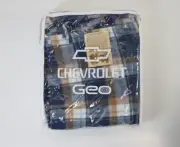 Chevrolet wool car blanket throw Faribault Woolen Mills blue