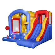 4.5x4x3m PVC Commercial Inflatable Bounce House w/LED Light for Kids Party