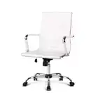 NNEDSZ Gaming Office Chair Computer Desk Chairs Home Work Study White Mid Back