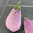 Jellycat VIVACIOUS EGGPLANT Soft Squishy FUN Vegetable Veggie Plush Food Toy NWT