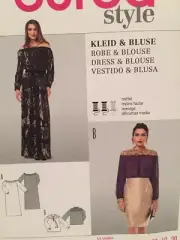 Burda Sewing Pattern 6998 Ladies Misses Dress Blouse Size 8-20 Uncut