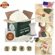 DIY Candle Making Kit - 8 lbs Soy Wax, 100 Wicks, Perfect Gift for Crafters