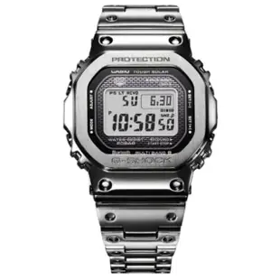 【CASIO 卡西歐】G-SHOCK 全金屬 太陽能 電波藍牙多功能腕錶 母親節 禮物(GMW-B5000D-1)