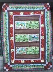 Full Gallop horse quilt, 68 by 92”