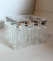 Storage Glass Bottles & Corks NEW 12 Count Vases Jars Crafts Small 2.25 Inches
