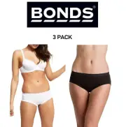 Bonds Womens Cottontails Midi Brief Soft Leg Band Stretchable 3 Pack W1759Y
