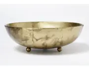 Threshold designed with studio mcgee gold cast metal bowl 3 Round Leg
