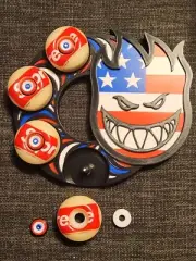 Supreme X Spitfire Wheels And Wheel Display. 1 Of 4 Made For 4th Of July