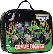 Monster Jam Grave Digger Single Compartment Insulated Big Large Lunch Box Bag
