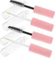 SAFIGLE 4Pcs Eyelash Mascara Tubes Refillable Portable Makeup Containers for Eyeliner and Lip Gloss Durable Bottles with Caps for Travel and Use