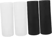 DONFAMDS 4pcs Silicone Water Bottle Sleeve Skid Protective Covers for Insulated Cups Non Slip Wear Resistant Design Heat Insulation Easy to Clean Suitable for Various Bottles