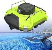 Cordless Robotic Pool Cleaner, 5000mAh 25° Climbing Pool Vacuum Smart Mapping, Robot Pool Vacuum Cleaner Lasts 180Mins, Ideal for In-ground Pools