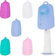 Lapfoon 5 Packs Toothbrush Covers, Silicone Toothbrush Covers Caps for for Electric Toothbrush Replacement Head & Manual Toothbrush, Toothbrush Travel Essentials