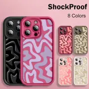 For iPhone 16 15 Pro Max 14 13 12 11 Pattern Soft Silicone Shockproof Case Cover