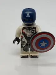 Lego Super Heroes White Jumpsuit Captain America With Shield Minifigure 76123