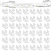 Proxima Direct 100 Pack 8 * 16mm Neon Fixing Buckle LED Light Stand Rope Light RGB LED Strip Clips Light Strip Mounting Bracket