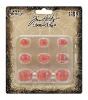 Tim Holtz Idea-Ology Mini Pumpkins 9/Pkg Halloween Harvest Fall Farm Patch Fresh