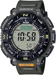 [Casio] Protrek Digital Grey Dial Men PRG-340-3DR (SL110), Grey, strap