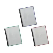 Marbig Clear Front Display Book 20 pocket (A4) - Blue Back