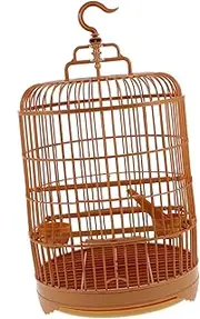 HOMFAMINI 2 Sets Birdcage Bird Travel Carrier Jaulas Hanging Parrot Cage Birds Parakeet Travel Cage Parrot Feeder Cage Bird Flight Cage Outdoor Cage Macaw Cages Bird Cage Budgie Cage Plastic