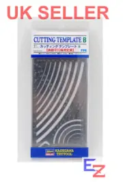 Hasegawa Trytool Cutting template B curve parallel width TP-6 Plastic Model