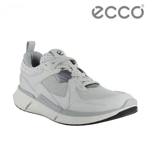 ECCO BIOM 2.2 M 健步透氣織物休閒運動鞋 男鞋 米白色/白色