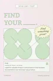 PAPERIAN FIND YOUR DIARY ANY YEAR DIARY PINK Ver / Weekly Yearly Monthly Planner