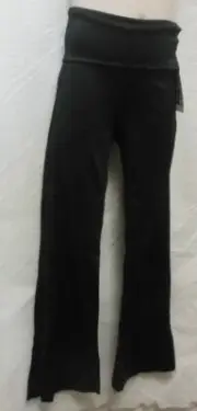RollDown HighWaist Bootcut Jazz pants SatinFinish Jazz Pants Black child/ladies