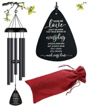 Just For Wind Memorial Wind Chimes Loss of Loved One Sympathy Funeral Gift 32”
