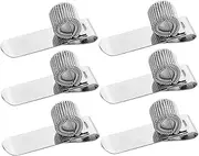 Uonlytech Portable Single Hole Pen Holder Metal Clip for Lanyard Notebook Multi-Function for Office School