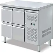 Four Drawer Under Counter/Bench Fridge with Top Chopping Board