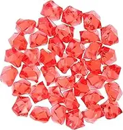 HOMOCONO 500pcs Acrylic Fake Ice Cubes Realistic Ice Crushed Rocks for DIY Vase Fillers Table Scatter Decor Photography Props and Home Decorations
