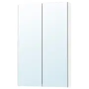 LETTAN mirror cabinet with doors, mirror effect/mirror glass, 60x15x95 cm