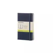 Moleskine Classic Hardcover Writing Pocket Notebook/Journal Plain Sapphire Blue