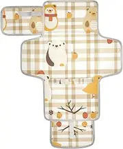Reusable Baby Changing Pads with Tissue Pocket Waterproof Pads for Baby Lightweight & Foldable Changing Station