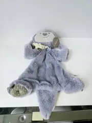 Demdaco plush baby rattle blanket NWT Growl Pal Blankie