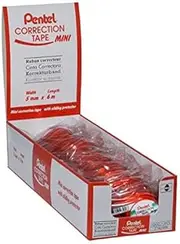 Pentel Pack of 12 ztn25bw Mini Sideways Application Correction Tape 5 mm x 6 m