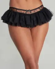 Agent Provocateur Sophina Black Tutu Skirt Brief AP4 Large NWT