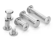 ​60 Set M5 Stainless Steel Chicago Binding Post Screw Assorted Kit Metal Nail Ri