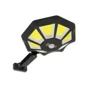 168COB Solar Motion Sensor Wall Light with 360° Rotation Remote Control IP65 Waterproof Outdoor Security Floodlight
