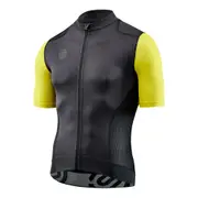 Skins Men's Cycling Activewear Elite Jersey Black/Zest