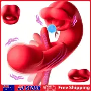 Flapping Licking Kissing Vibrator Tongue Clit Stimulator Dildo Anal Oral Sex Toy