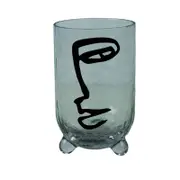 Maine & Crawford Del Sol 42cm Hand Blown Glass Picasso Vase - Clear