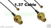 2X 1.37 U.FL Mini PCI to RP-SMA Pigtail Antenna WiFi Cable 20 Inches (50cm) USA